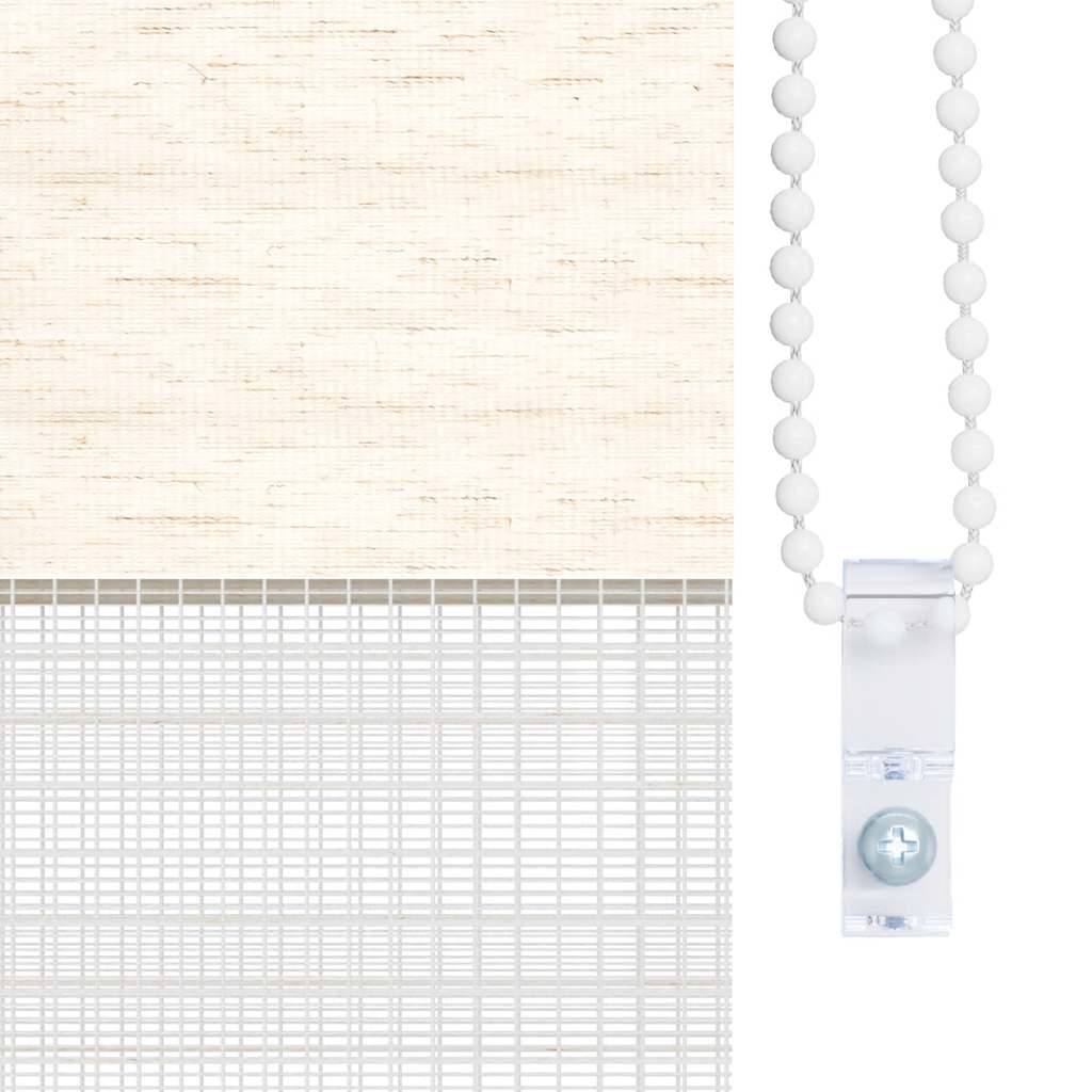 vidaXL Ζέβρα τυφλή μπεζ μάρμαρο Πλάτος υφάσματος 100,9 εκ. Πολυεστέρας