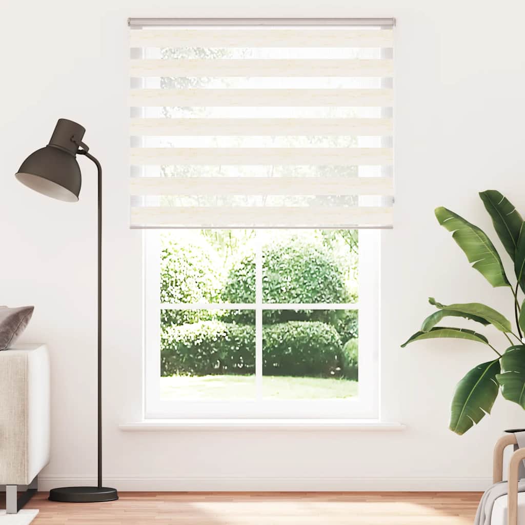vidaXL Στόρι Ζέβρα Μάρμαρο Μπεζ 150x200 εκ. Πλάτος Υφάσματος 145,9 εκ. Πολυεστέρας