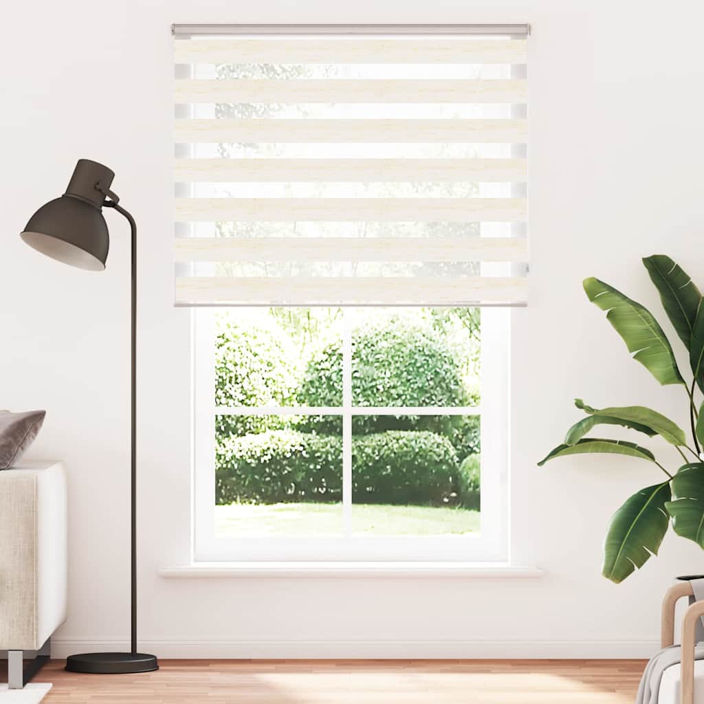 vidaXL Στόρι Ζέβρα Μάρμαρο Μπεζ 150x230 εκ. Πλάτος Υφάσματος 145,9 εκ. Πολυεστέρας