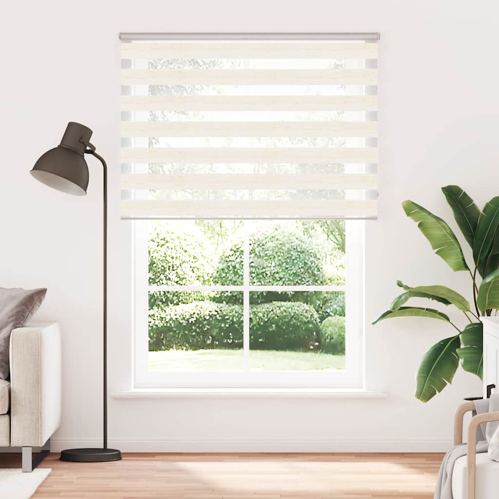 vidaXL Στόρι Ζέβρα Μάρμαρο Μπεζ 155x230 εκ. Πλάτος Υφάσματος 150,9 εκ. Πολυεστέρας