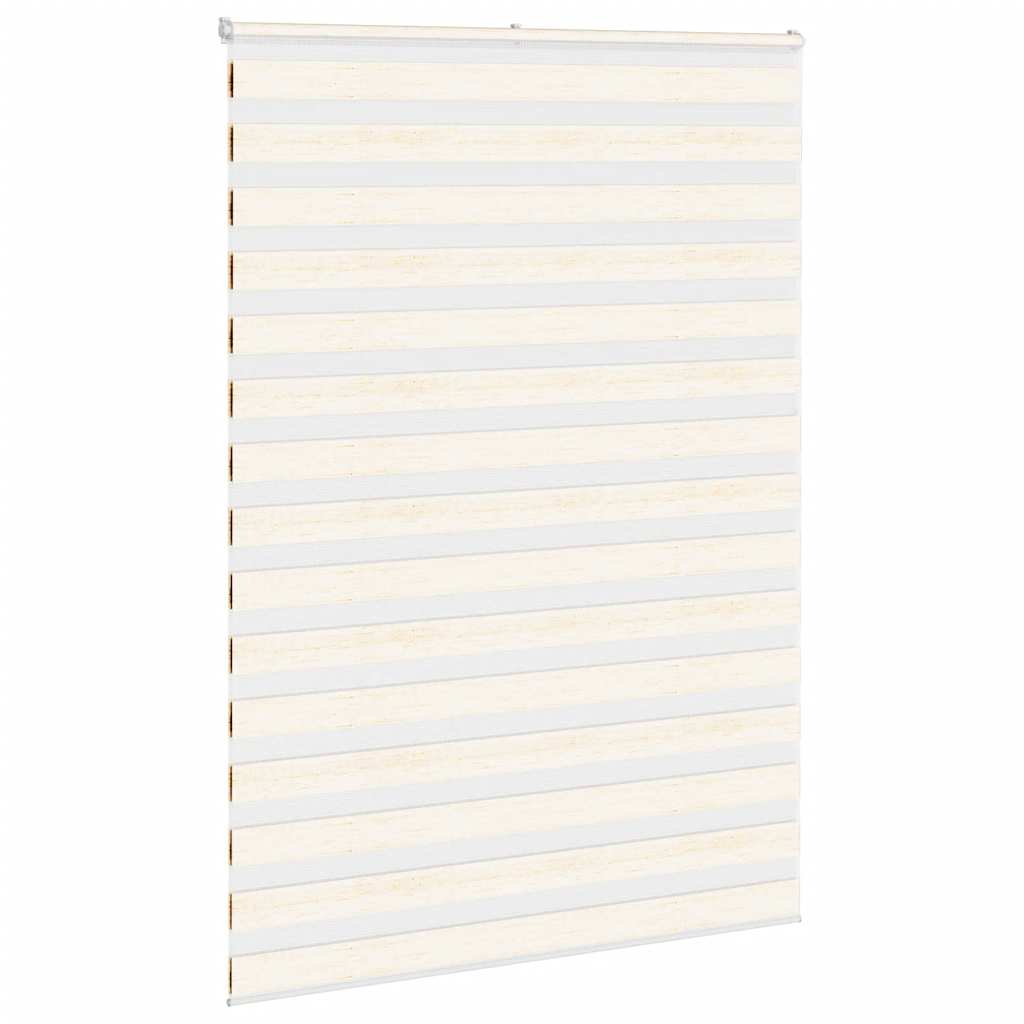 vidaXL Στόρι Ζέβρα Μάρμαρο Μπεζ 155x230 εκ. Πλάτος Υφάσματος 150,9 εκ. Πολυεστέρας