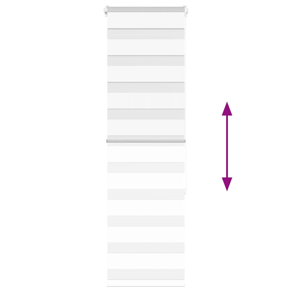 vidaXL Ζέβρα τυφλή Καφέ Πλάτος υφάσματος 35,9 εκ. Πολυεστέρας