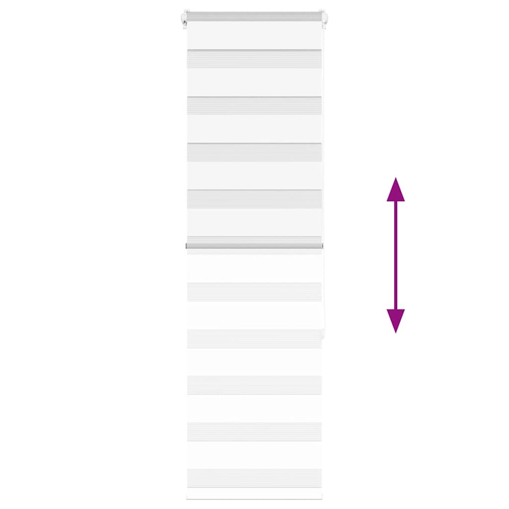 vidaXL Ζέβρα τυφλή Καφέ Πλάτος υφάσματος 45,9 εκ. Πολυεστέρας