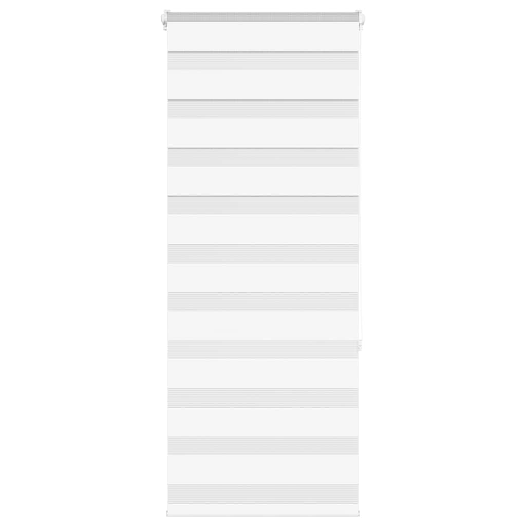 vidaXL Ζέβρα τυφλή Λευκό Πλάτος υφάσματος 50,9 εκ. Πολυεστέρας