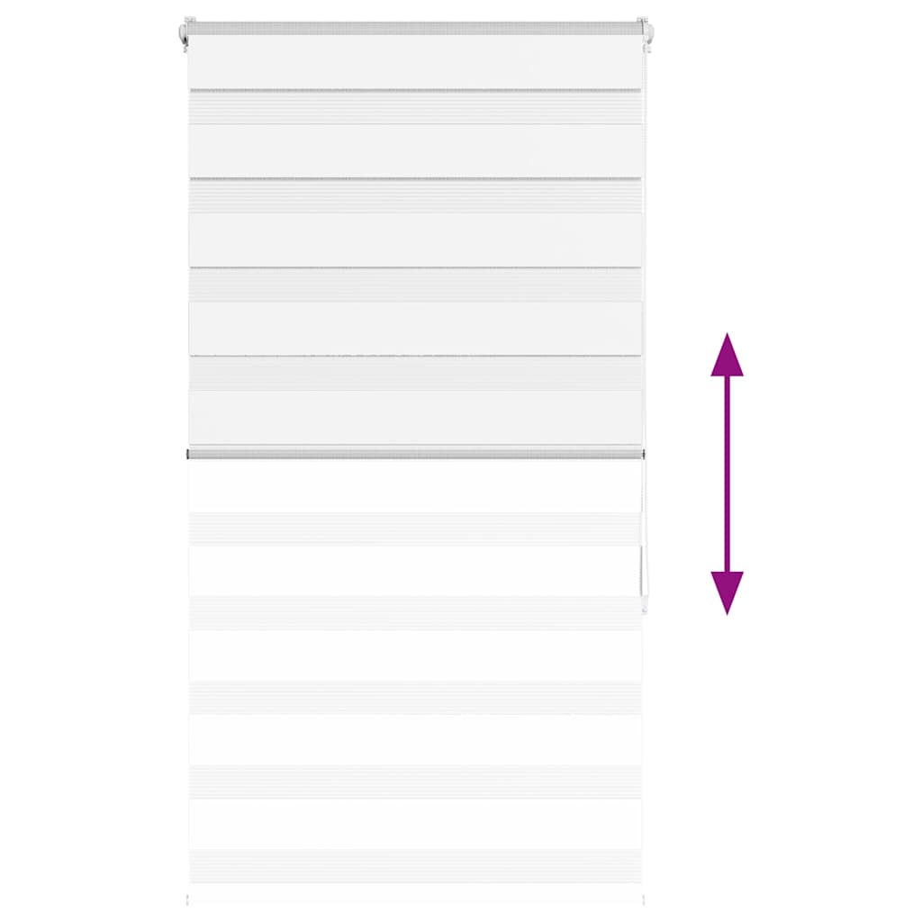 vidaXL Ζέβρα τυφλή Καφέ Πλάτος υφάσματος 70,9 εκ. Πολυεστέρας