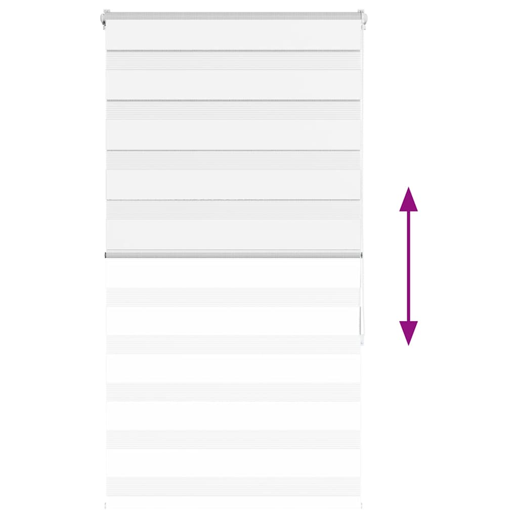 vidaXL Ζέβρα τυφλή Καφέ Πλάτος υφάσματος 85,9 εκ. Πολυεστέρας