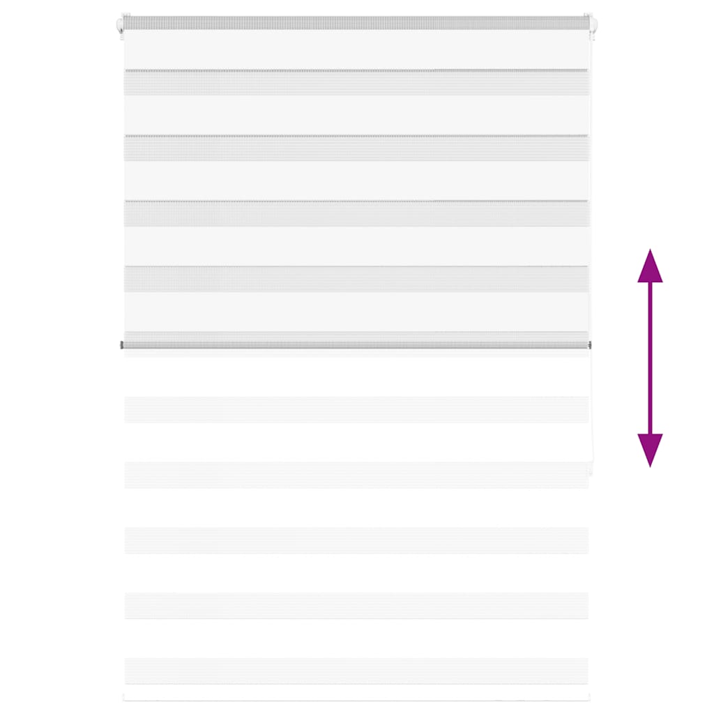 vidaXL Ζέβρα τυφλή Καφέ Πλάτος υφάσματος 100,9 εκ. Πολυεστέρας