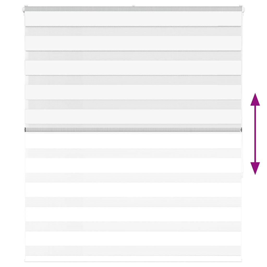 vidaXL Ζέβρα τυφλή Καφέ Πλάτος υφάσματος 120,9 εκ. Πολυεστέρας