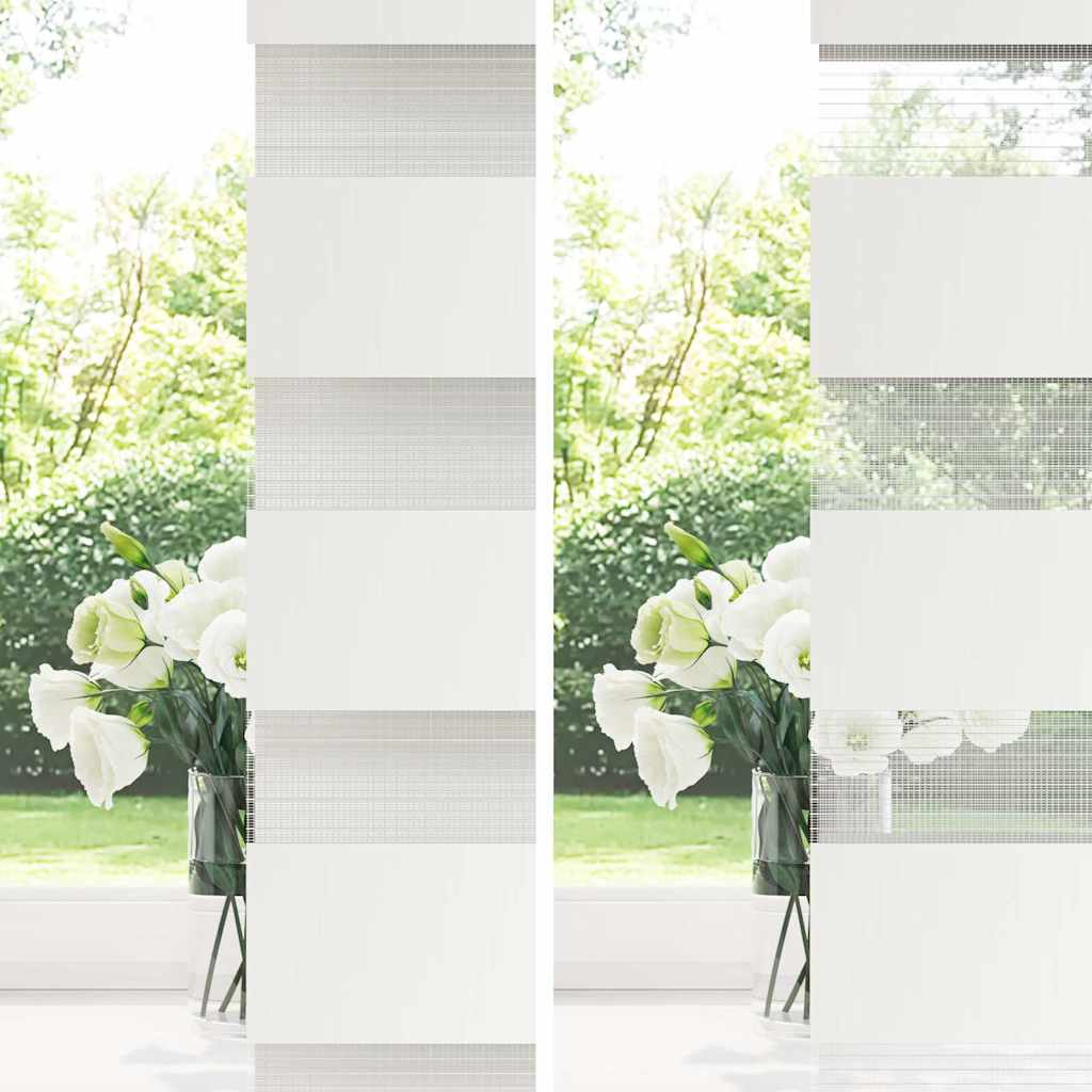 vidaXL Ζέβρα τυφλή Λευκό Πλάτος υφάσματος 40,9 εκ. Πολυεστέρας