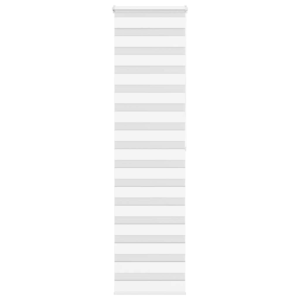 vidaXL Ζέβρα τυφλή Λευκό Πλάτος υφάσματος 60,9 εκ. Πολυεστέρας