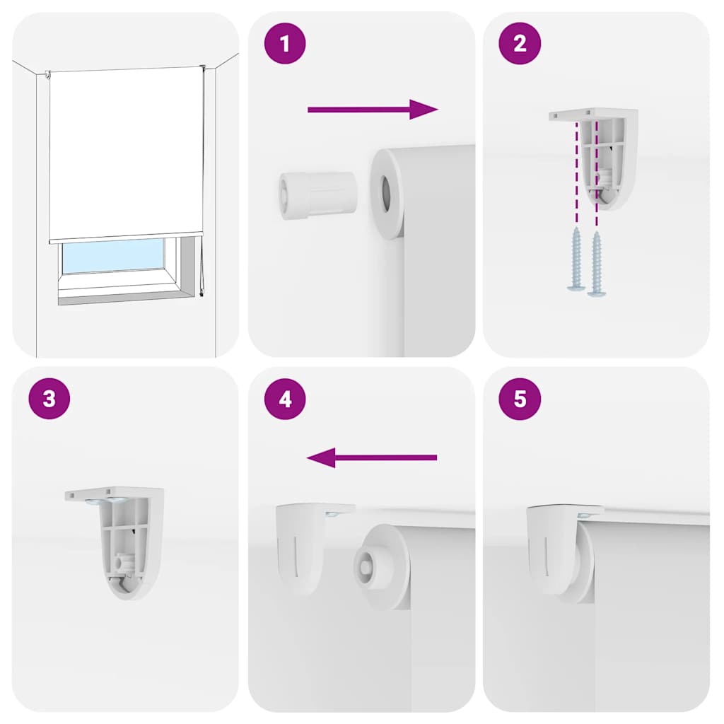 vidaXL Κουρτίνα Μπάνιου Ρολό 70x240 εκ. Πλάτος υφάσματος 66 εκ.