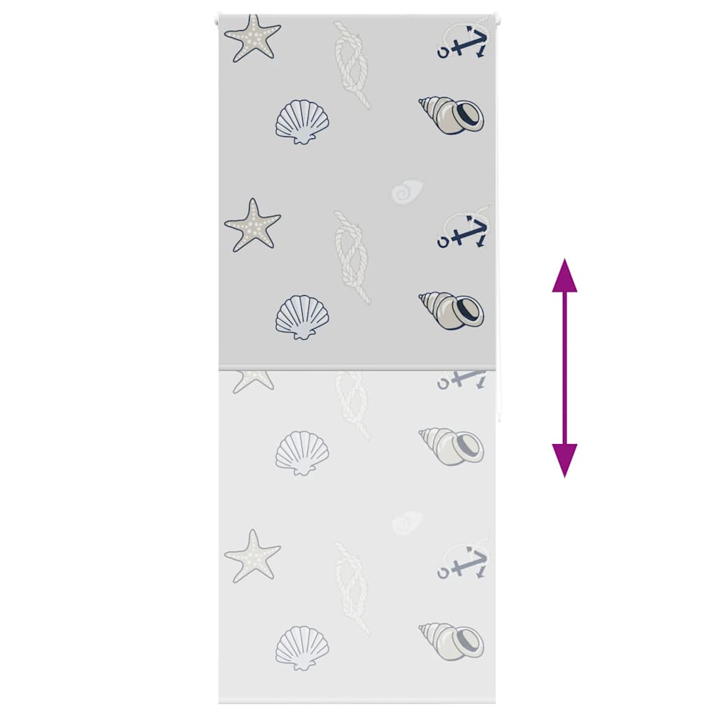 vidaXL Κουρτίνα Μπάνιου Ρολό 110x240 εκ. Πλάτος υφάσματος 106 εκ.