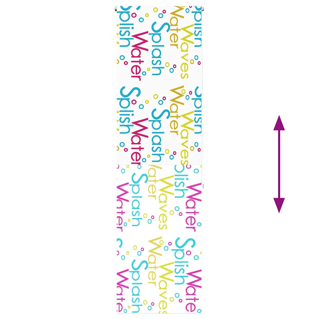 vidaXL Κουρτίνα Μπάνιου Ρολό 80x240 εκ. Πλάτος υφάσματος 76 εκ.