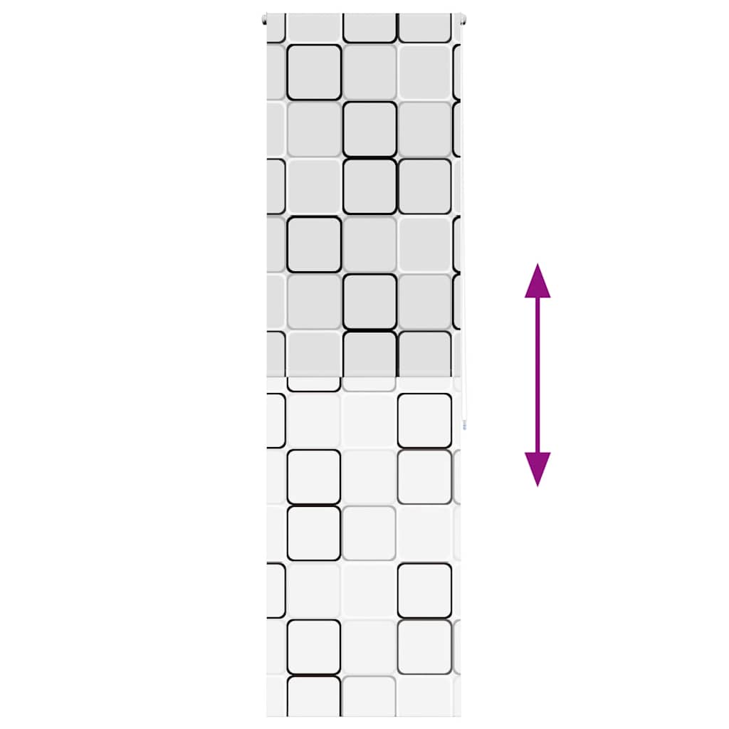vidaXL Κουρτίνα Μπάνιου Ρολό 80x240 εκ. Πλάτος υφάσματος 76 εκ.