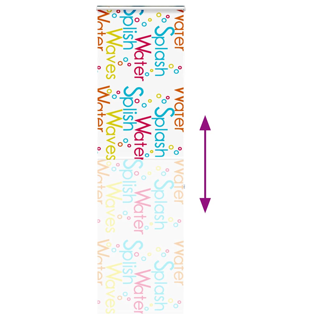 vidaXL Κουρτίνα Μπάνιου Ρολό κασέτα 80x240 εκ. Πλάτος υφάσματος 76 εκ.