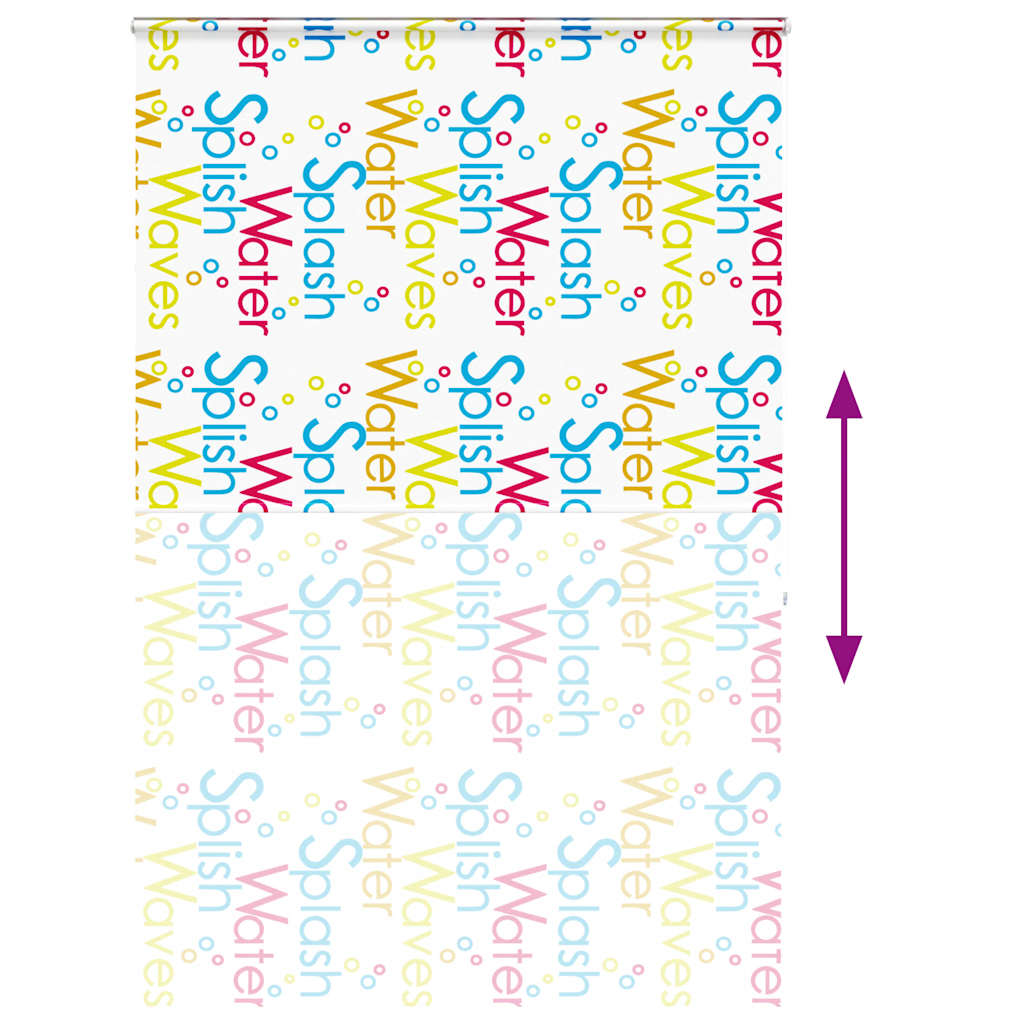 vidaXL Κουρτίνα Μπάνιου Ρολό κασέτα 160x240εκ. Πλάτος υφάσματος 156εκ.