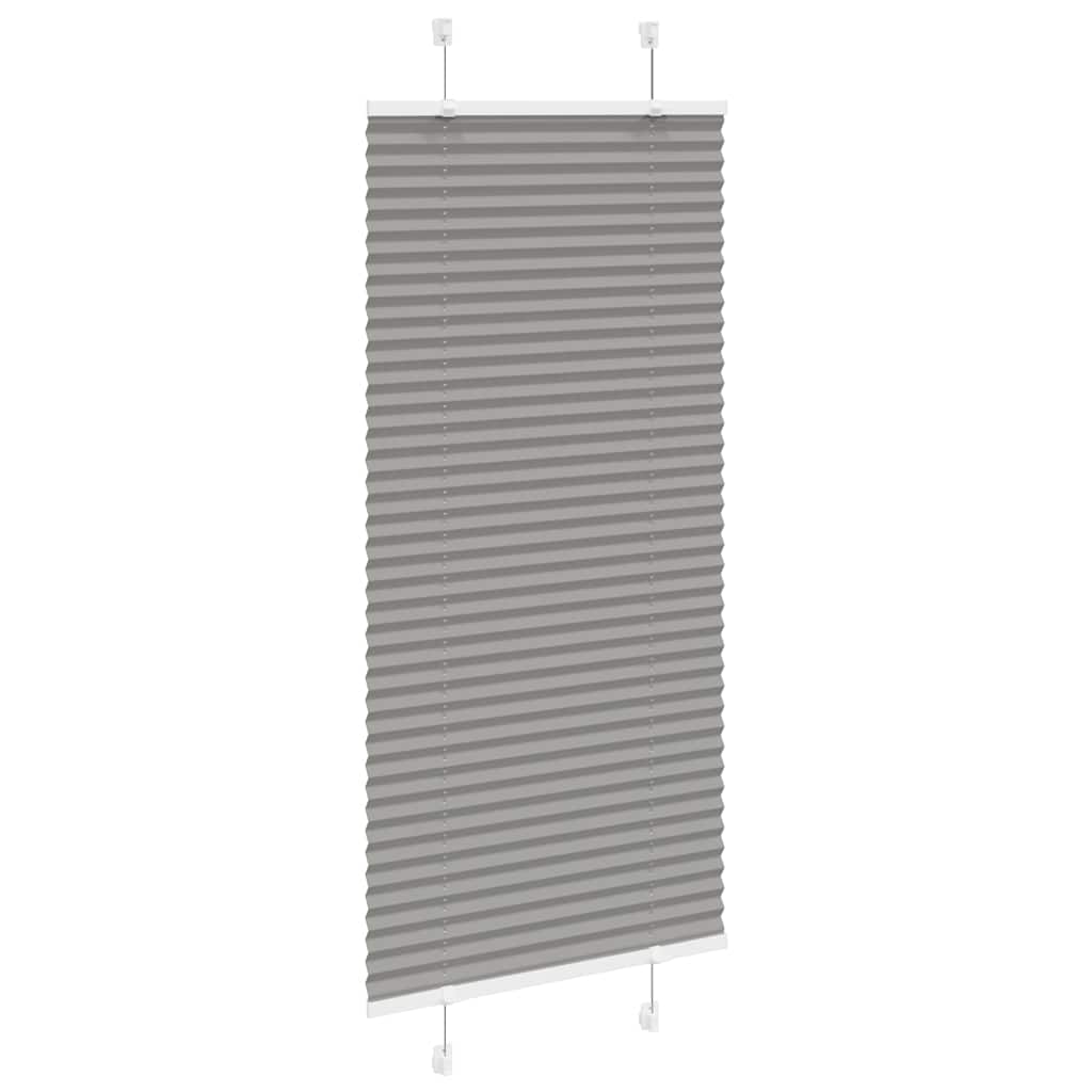 vidaXL Πλισέ περσίδα Ανθρακί 55x100 cm Πλάτος υφάσματος 54,4 cm