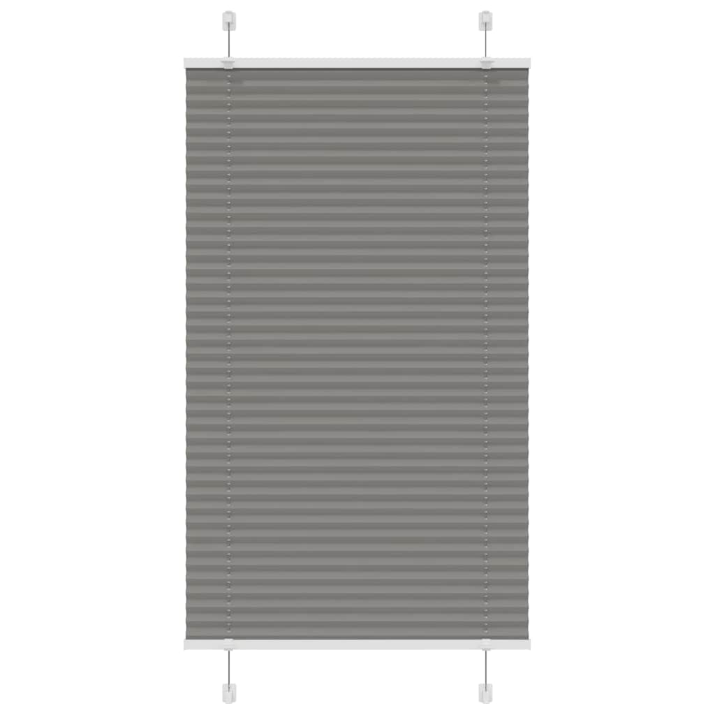 vidaXL Πλισέ περσίδα Ανθρακί 70x100 cm Πλάτος υφάσματος 69,4 cm