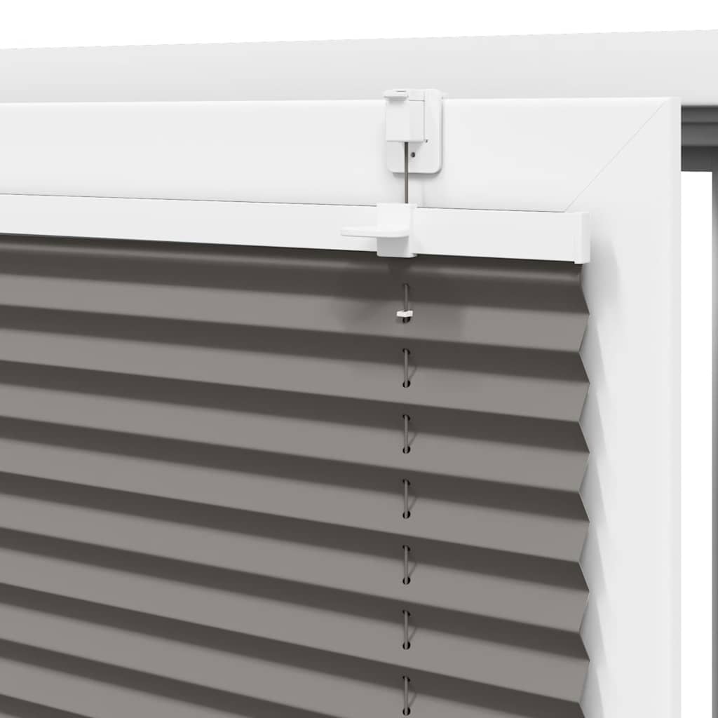 vidaXL Πλισέ περσίδα Ανθρακί 85x100 cm Πλάτος υφάσματος 84,4 cm