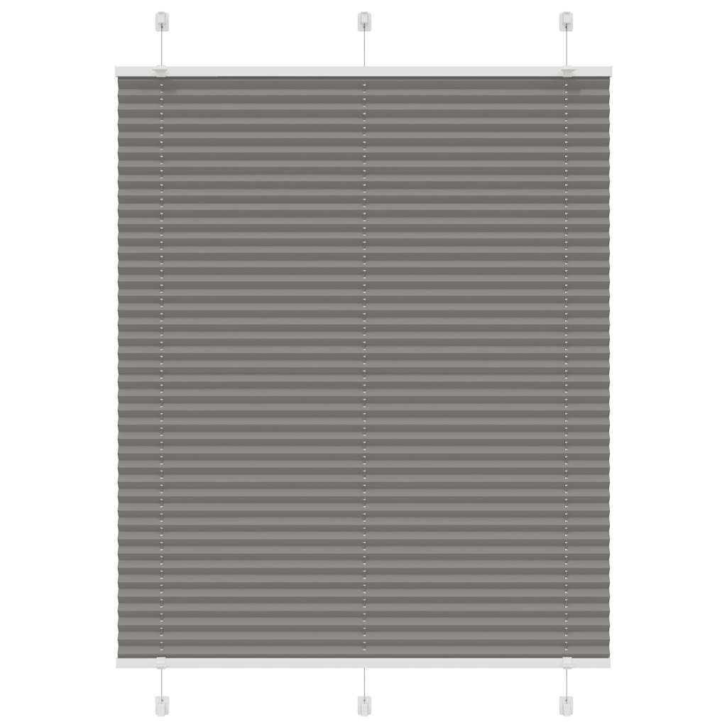 vidaXL Πλισέ περσίδα Ανθρακί 110x100 cm Πλάτος υφάσματος 109,4 cm