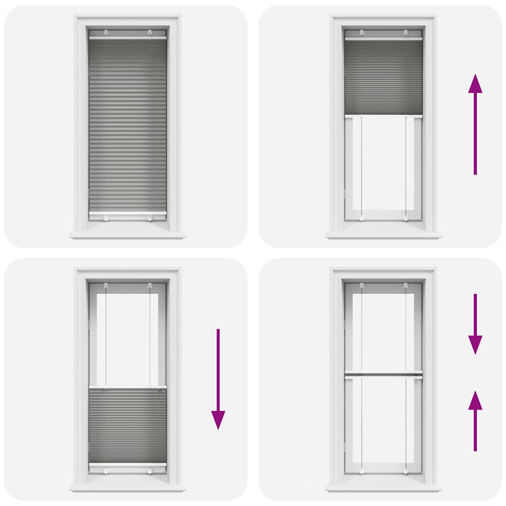 vidaXL Πλισέ περσίδα Ανθρακί 60x150 cm Πλάτος υφάσματος 59,4 cm