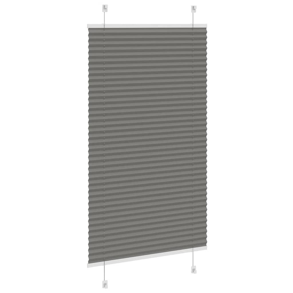 vidaXL Πλισέ περσίδα Ανθρακί 75x150 cm Πλάτος υφάσματος 74,4 cm