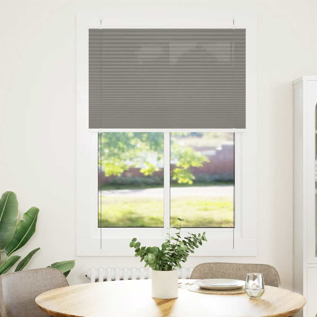 vidaXL Πλισέ περσίδα Ανθρακί 85x150 cm Πλάτος υφάσματος 84,4 cm