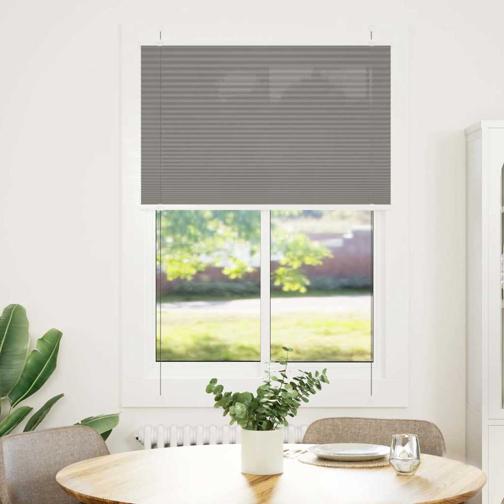 vidaXL Πλισέ περσίδα Ανθρακί 95x150 cm Πλάτος υφάσματος 94,4 cm