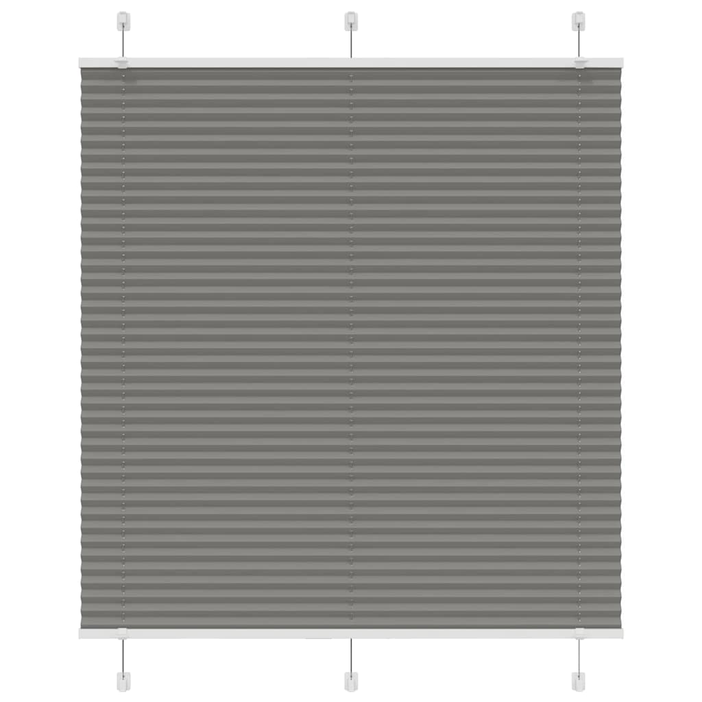vidaXL Πλισέ περσίδα Ανθρακί 115x150 cm Πλάτος υφάσματος 114,4 cm