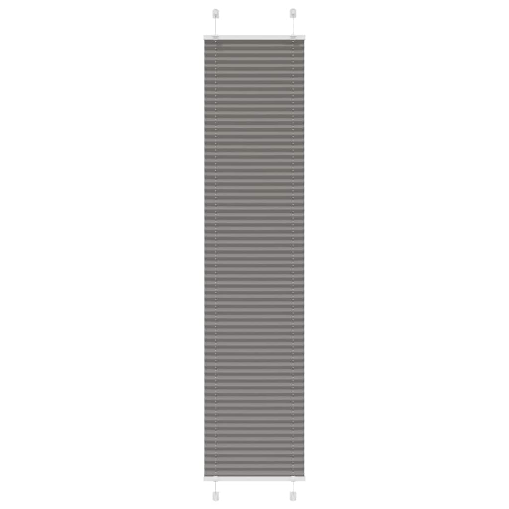 vidaXL Πλισέ περσίδα Ανθρακί 50x200 cm Πλάτος υφάσματος 49,4 cm