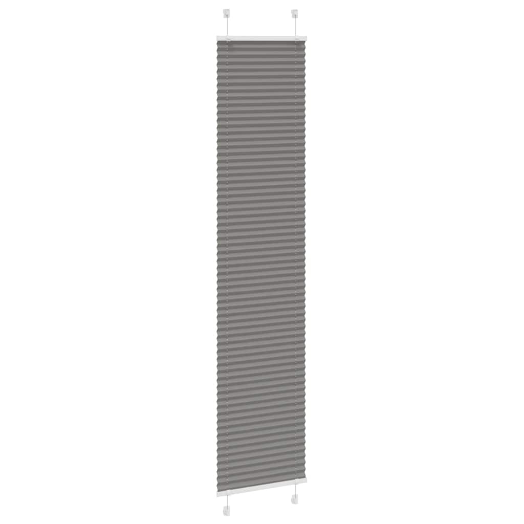 vidaXL Πλισέ περσίδα Ανθρακί 50x200 cm Πλάτος υφάσματος 49,4 cm