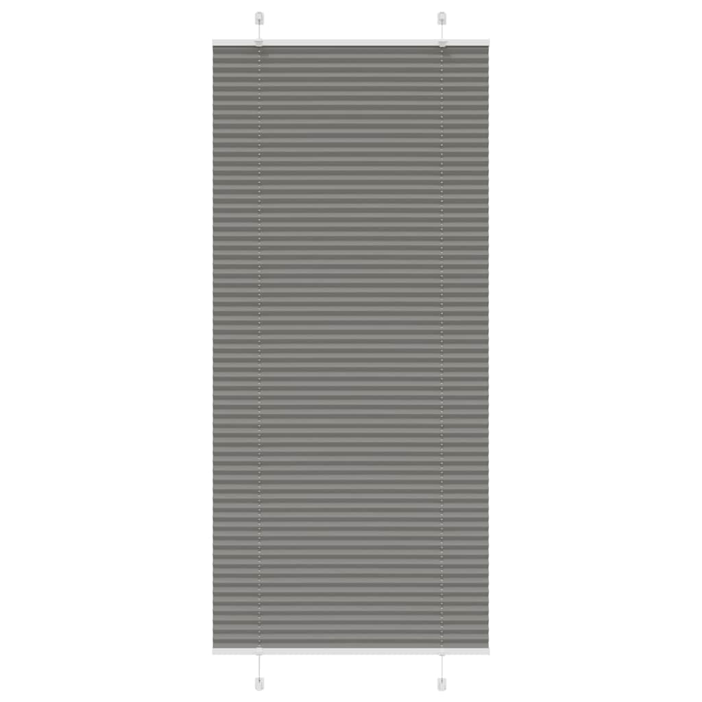 vidaXL Πλισέ περσίδα Ανθρακί 85x200 cm Πλάτος υφάσματος 84,4 cm