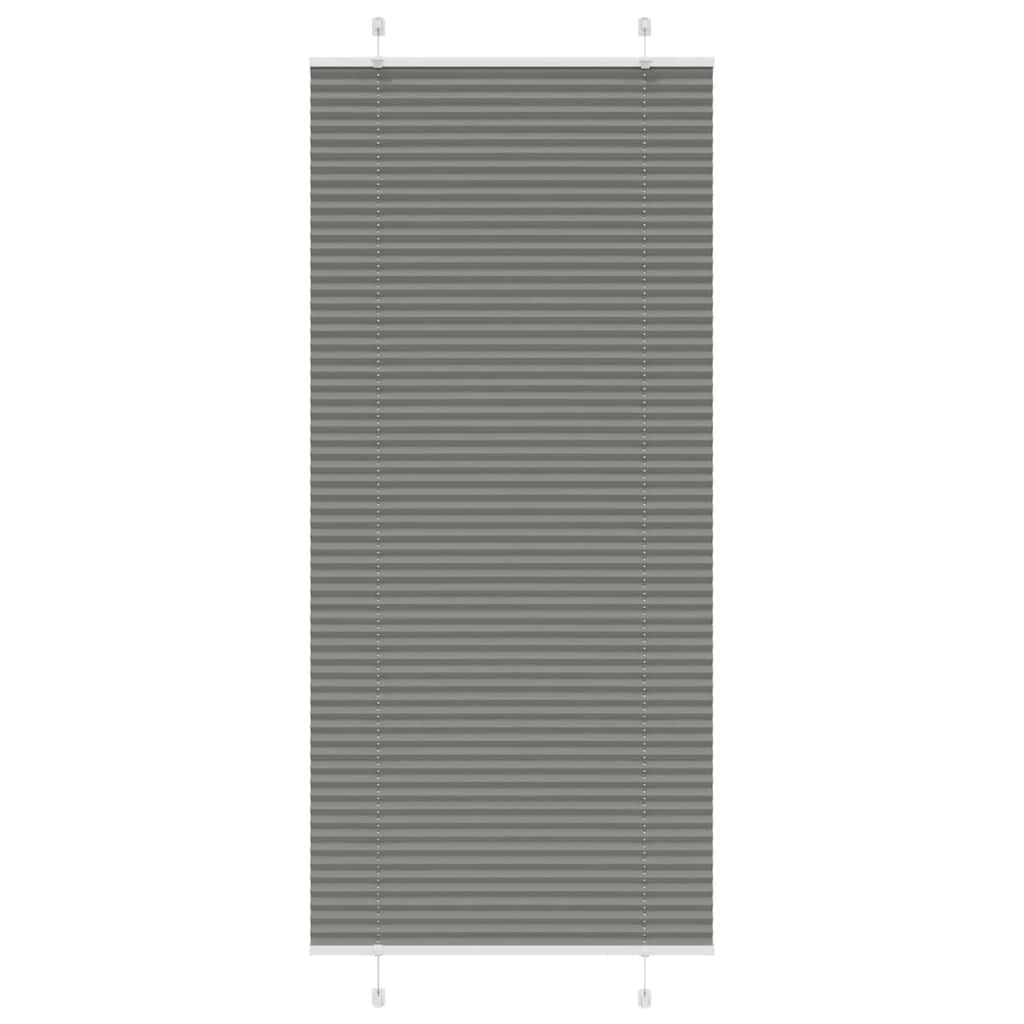 vidaXL Πλισέ περσίδα Ανθρακί 95x200 cm Πλάτος υφάσματος 94,4 cm