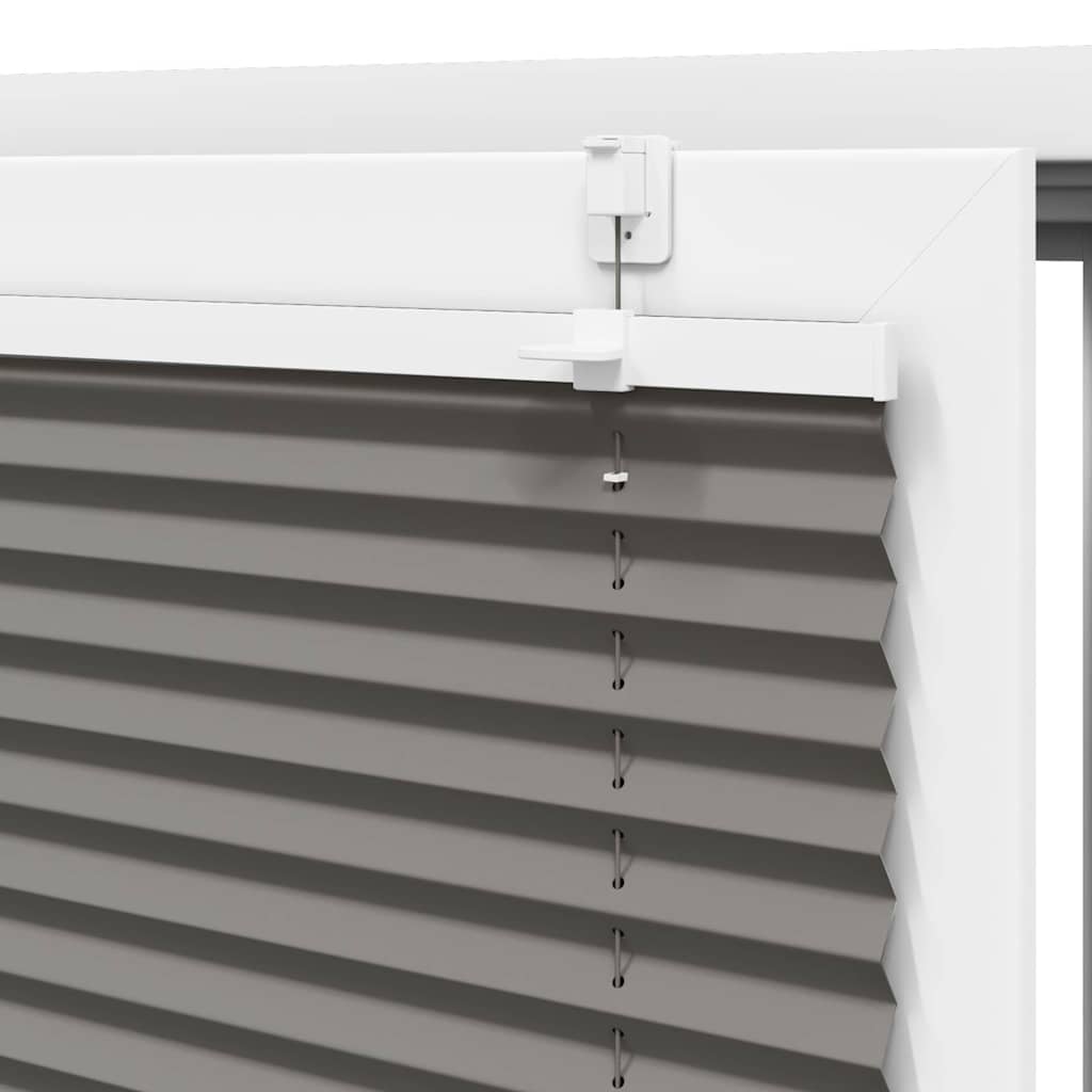 vidaXL Πλισέ περσίδα Ανθρακί 115x200 cm Πλάτος υφάσματος 114,4 cm