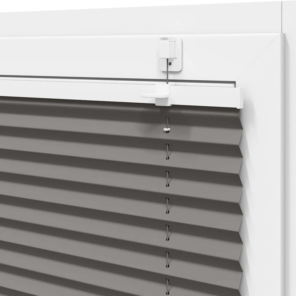 vidaXL Πλισέ περσίδα Ανθρακί 115x200 cm Πλάτος υφάσματος 114,4 cm