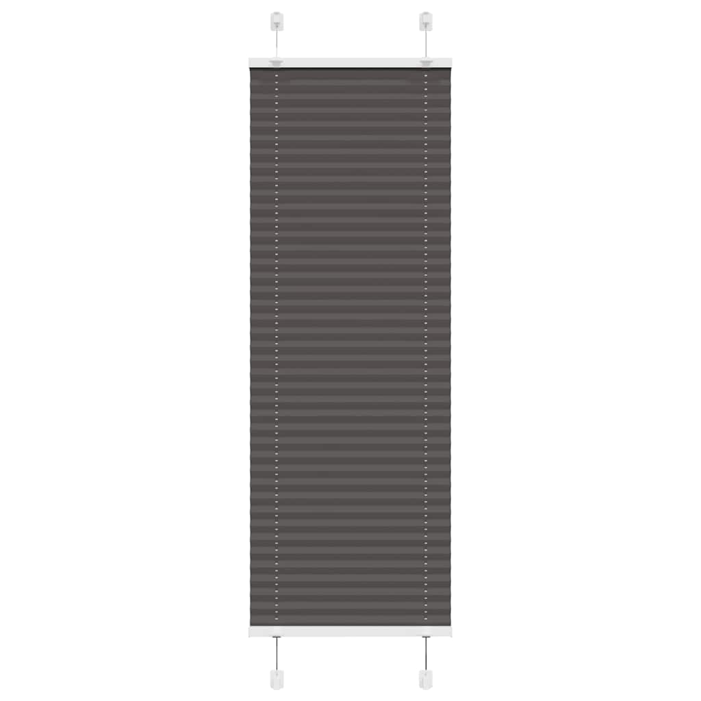 vidaXL Πλισέ περσίδα Μαύρο 40x100 cm Πλάτος υφάσματος 39,4 cm