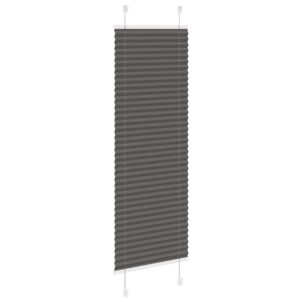 vidaXL Πλισέ περσίδα Μαύρο 50x100 cm Πλάτος υφάσματος 49,4 cm