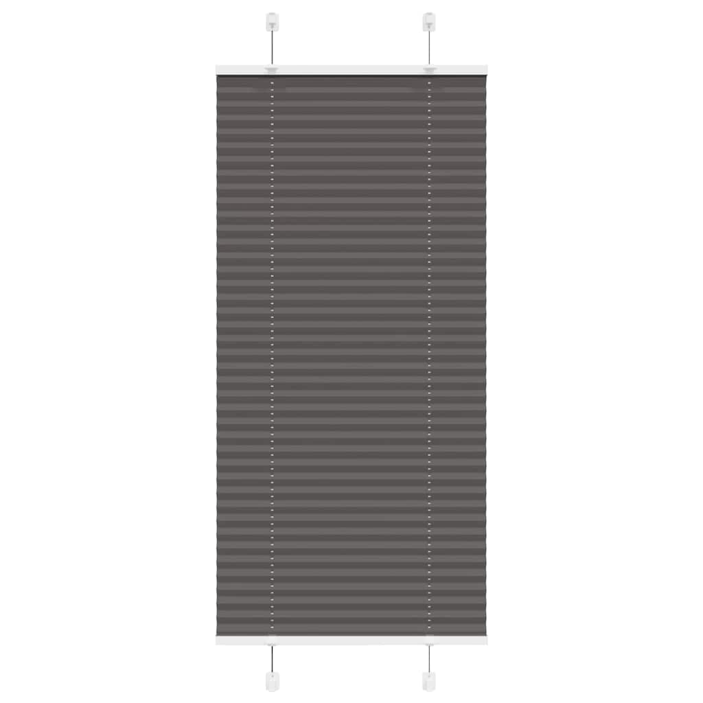 vidaXL Πλισέ περσίδα Μαύρο 60x150 cm Πλάτος υφάσματος 59,4 cm