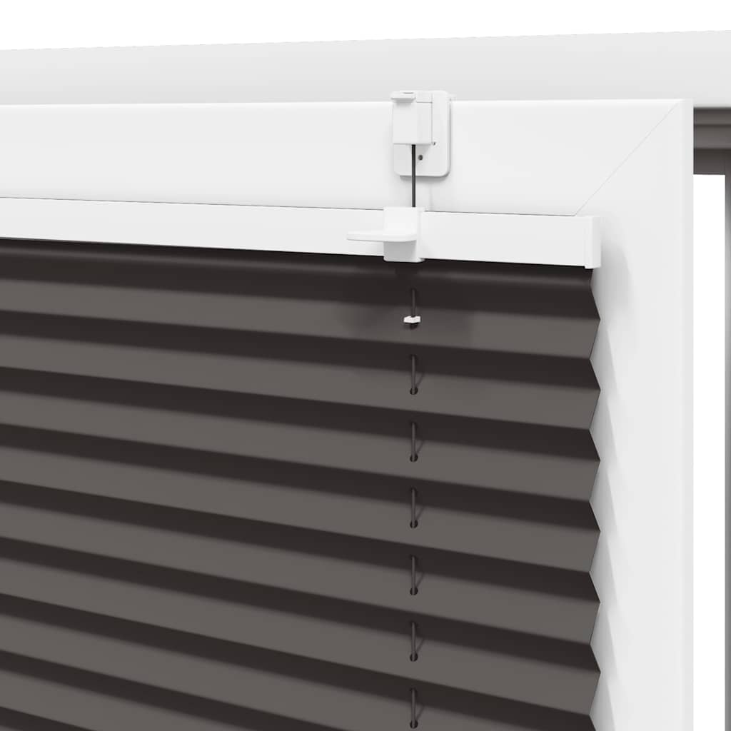 vidaXL Πλισέ Στόρι Μαύρο 75x200 εκ. Πλάτος Υφάσματος 74,4 εκ. Πολυεστέρας