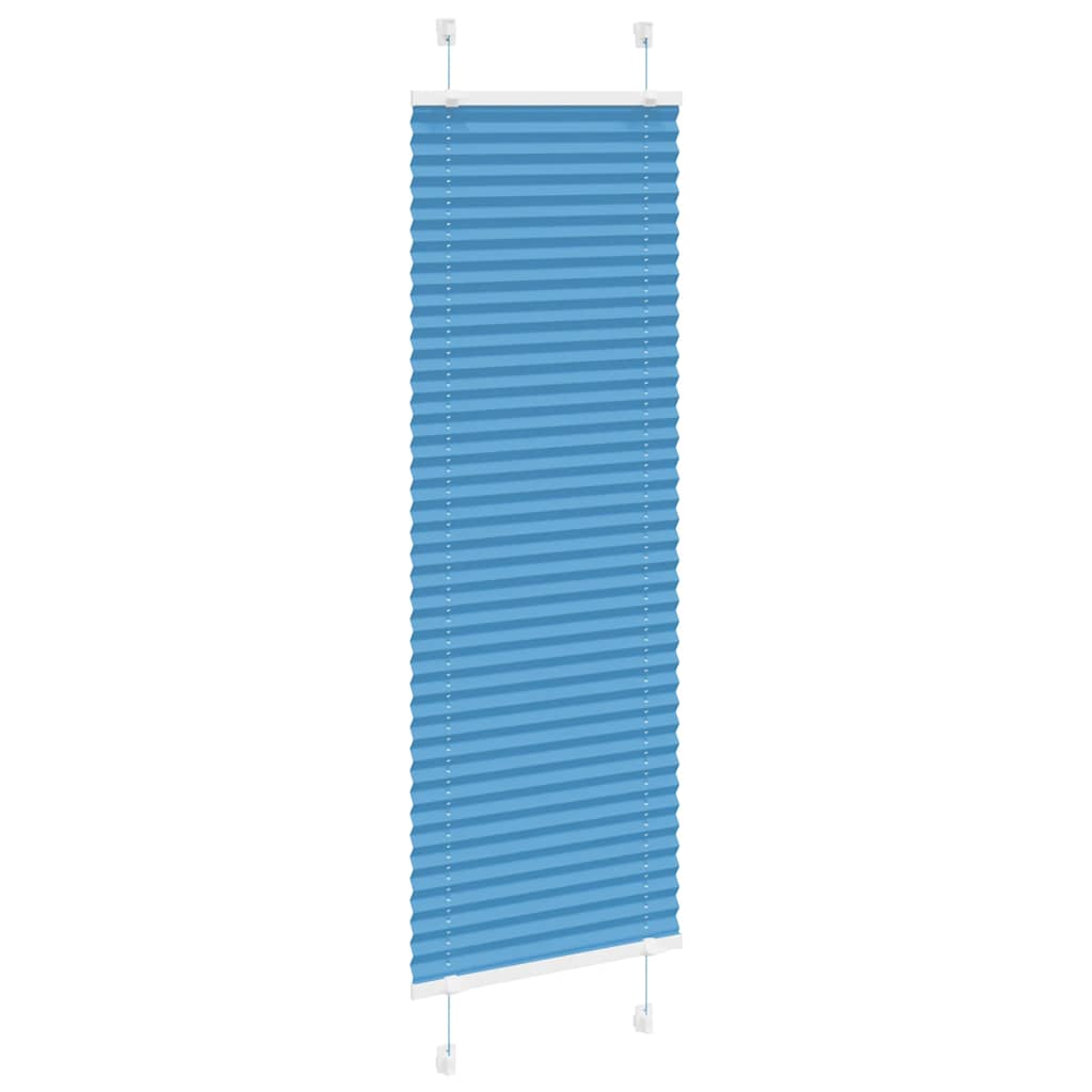 vidaXL Πλισέ Στόρι Μπλε 40x150 εκ. Πλάτος Υφάσματος 39,4 εκ. Πολυεστέρας