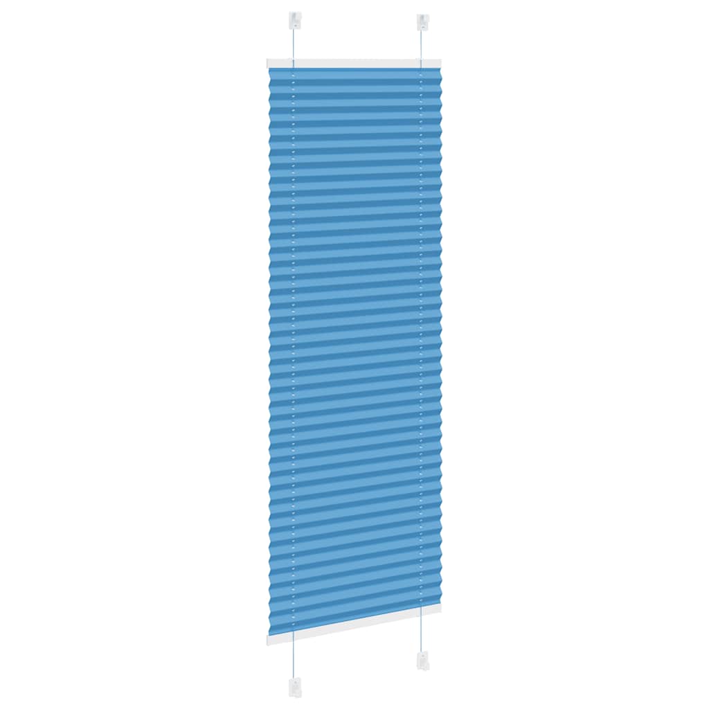vidaXL Πλισέ Στόρι Μπλε 45x150 εκ. Πλάτος Υφάσματος 44,4 εκ. Πολυεστέρας