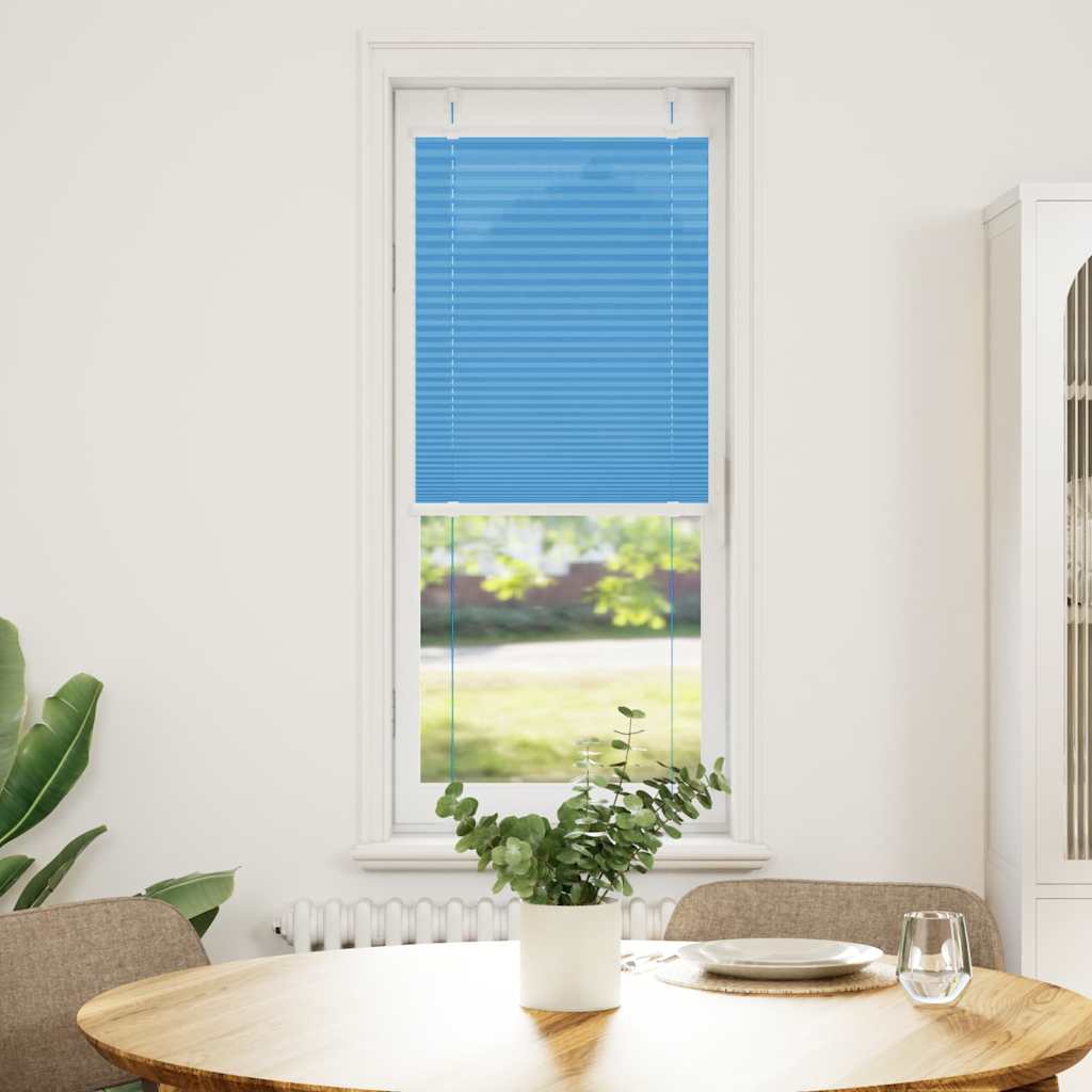 vidaXL Πλισέ Στόρι Μπλε 50x150 εκ. Πλάτος Υφάσματος 49,4 εκ. Πολυεστέρας