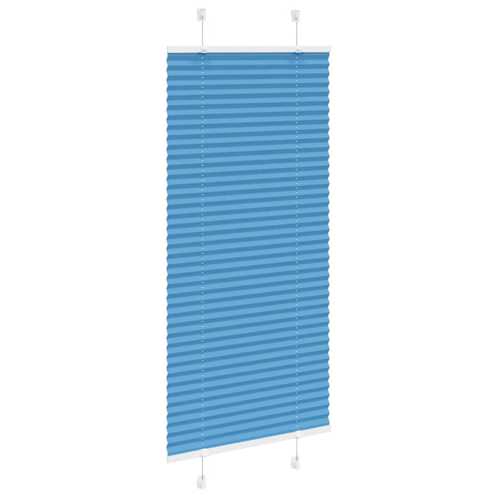 vidaXL Πλισέ Στόρι Μπλε 55x150 εκ. Πλάτος Υφάσματος 54,4 εκ. Πολυεστέρας