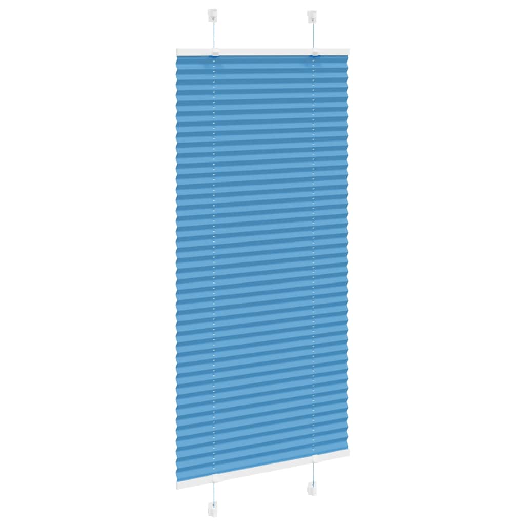 vidaXL Πλισέ Στόρι Μπλε 60x150 εκ. Πλάτος Υφάσματος 59,4 εκ. Πολυεστέρας