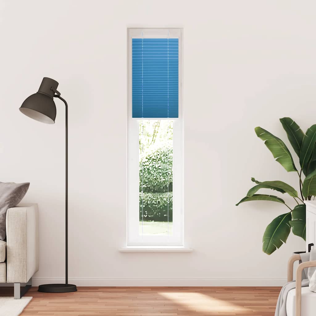 vidaXL Πλισέ Στόρι Μπλε 40x200 εκ. Πλάτος Υφάσματος 39,4 εκ. Πολυεστέρας