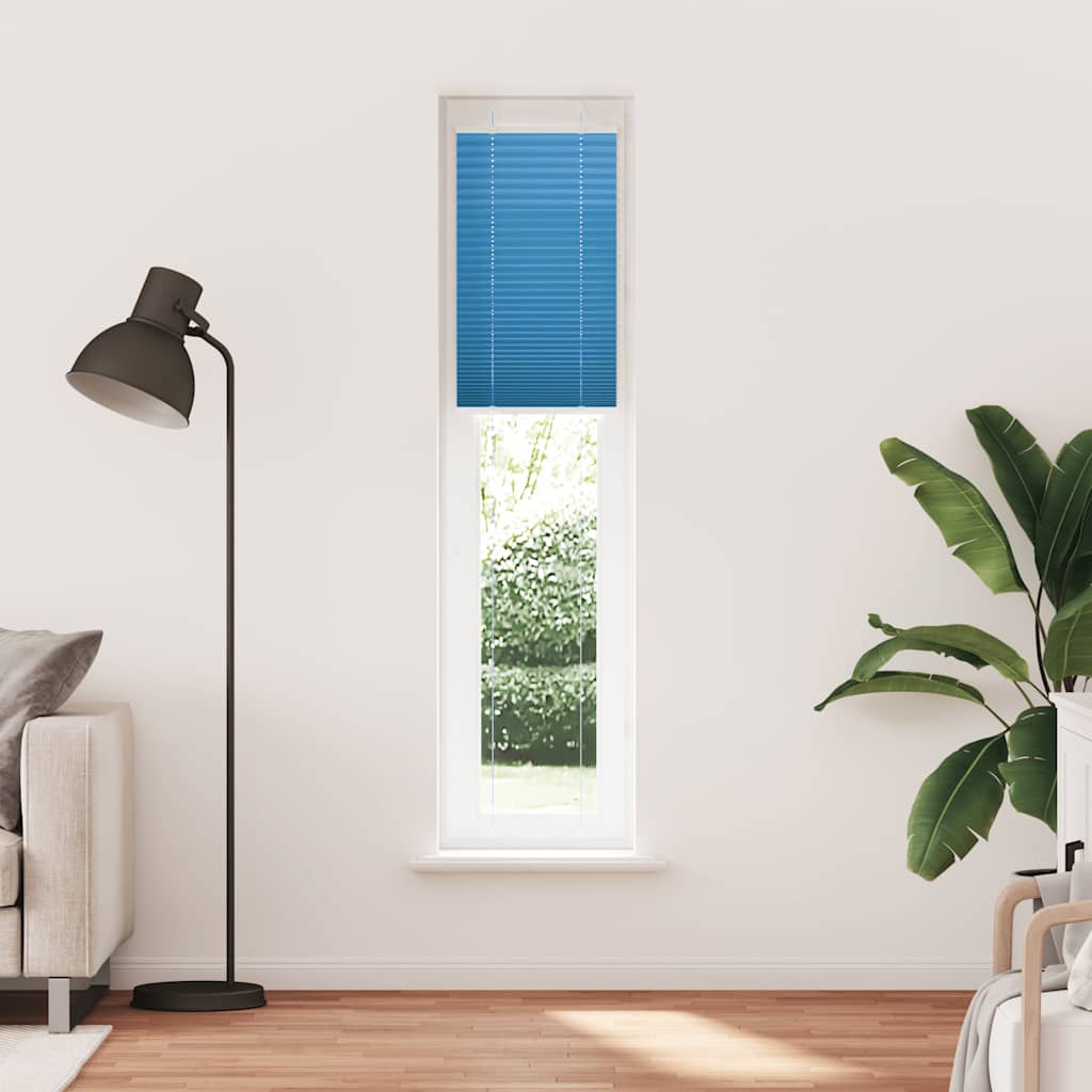 vidaXL Πλισέ Στόρι Μπλε 45x200 εκ. Πλάτος Υφάσματος 44,4 εκ. Πολυεστέρας