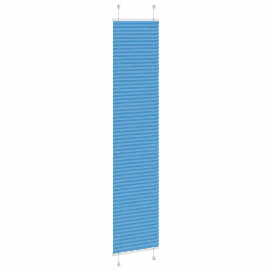 vidaXL Πλισέ Στόρι Μπλε 45x200 εκ. Πλάτος Υφάσματος 44,4 εκ. Πολυεστέρας