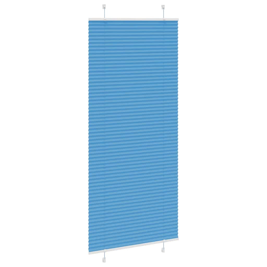 vidaXL Πλισέ Στόρι Μπλε 90x200 εκ. Πλάτος Υφάσματος 89,4 εκ. Πολυεστέρας