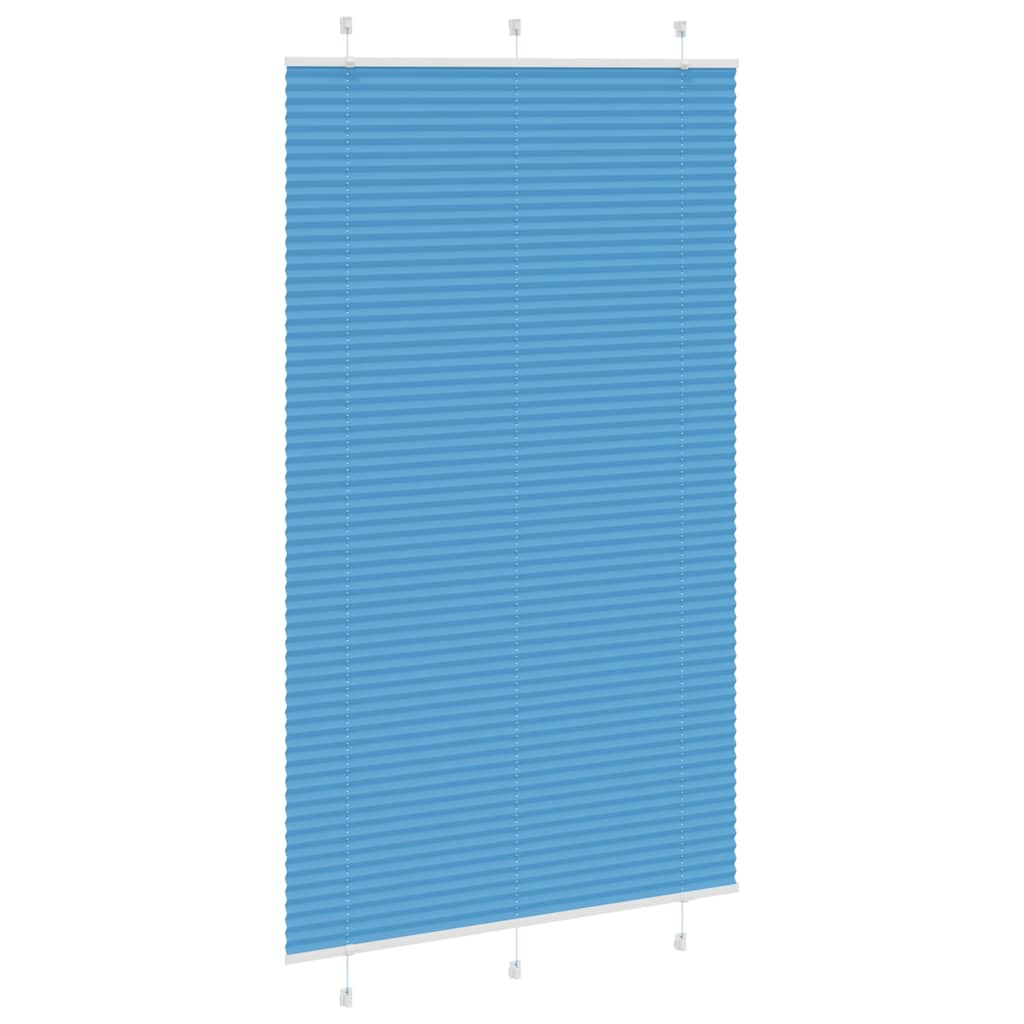 vidaXL Πλισέ Στόρι Μπλε 115x200 εκ. Πλάτος Υφάσματος 114,4 εκ. Πολυεστέρας