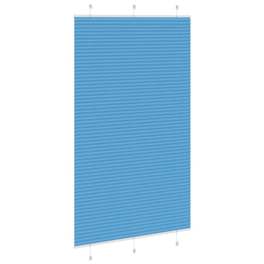 vidaXL Πλισέ Στόρι Μπλε 120x200 εκ. Πλάτος Υφάσματος 119,4 εκ. Πολυεστέρας